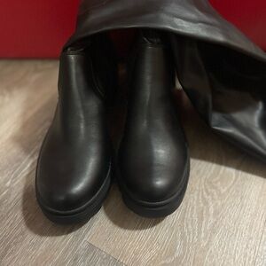 Jordan Black Knee-High Boots